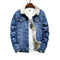 Newest Thick Men's Denim Jacket Long Sleeve Denim Jacket Coats